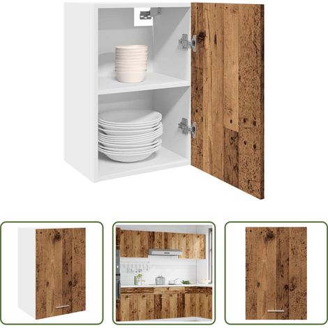 Küchenmöbel - Hängeschrank Lyon Altholz-Optik 40x31x60 cm Holzwerkstoff (1/5)