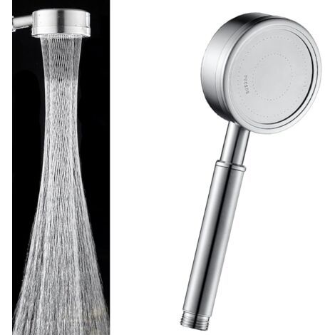 Soffione doccia in acciaio inox 304 con funzioni di risparmio idrico, aumento della pressione e resistenza al calcare. Soffione doccia a risparmio idrico, soffione doccia ad alta pressione. (1/5)