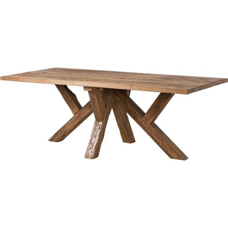 Esstisch Teak natur 220x100x78 cm (BxTxH) BASSANO 170 (1/3)