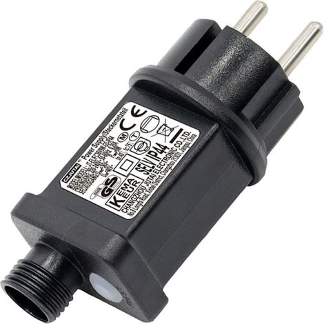 Transformateur guirlande 31V 6W Étanche IP44 8 modes d'éclairage Fonction minuterie Alimente jusqu'à 1800 LED (1/5)