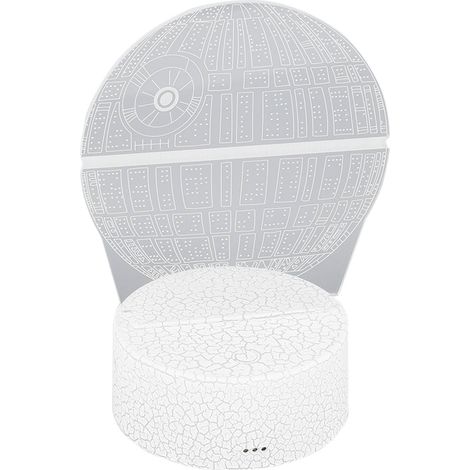 Veilleuse 3D rechargeable USB, lampe de chevet LED multicolore en acrylique avec télécommande pour la décoration de la chambre (1/5)