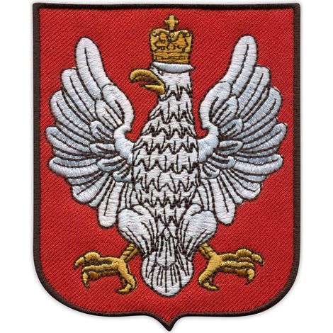 Parche con el escudo de armas de Polonia (1919-1927) - Reverso magnético - Parche/Insignia/Emblema bordado