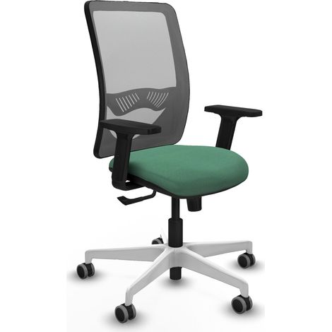 Chaise de bureau piqueras y crespo Zulema gris filet blanc (1/2)