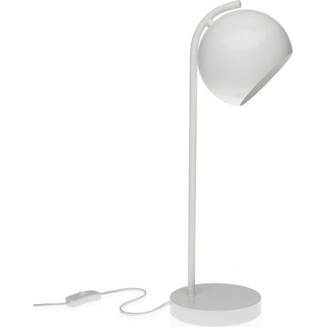 Lampada da tavolo Versa Dale Bianco 19,5 x 50 x 15 cm Metallo