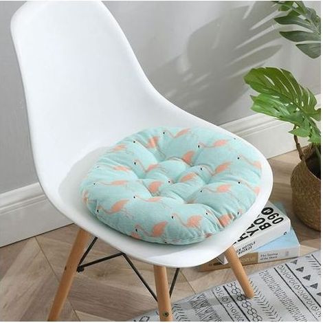 Kaelt - Coussins de Chaise Lot de 6 galettes de Chaise,Coussin décoratif Coussin Coussin de Chaise Coussins de Jardin,Coussin Rond épais-40cm in Diameter (1/5)