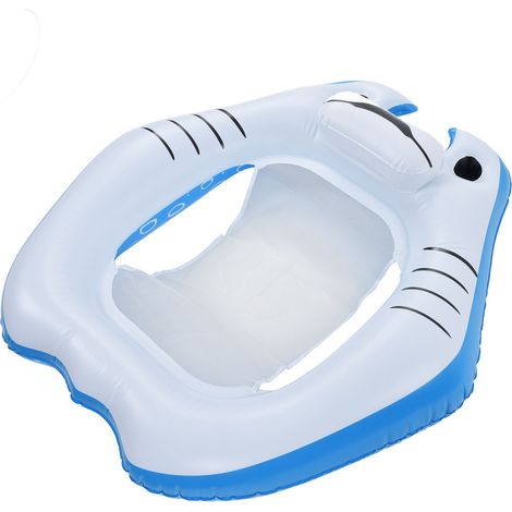 Bouée gonflable en PVC portable et mignonne pour adultes, chaise longue de piscine, cadeau d'anniversaire pour parc aquatique (1/5)