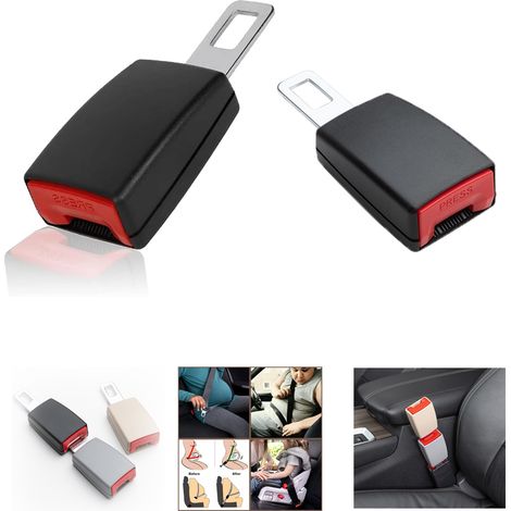 Juego de 2 extensores de cinturón de seguridad mejorados (mejor compatibilidad), hebilla de extensión de cinturón de seguridad compatible con extensor de cinturón de seguridad/negro (1/5)