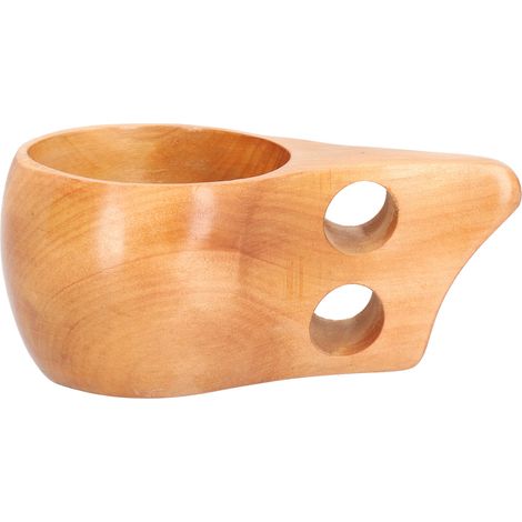 Tasse à café en bois innovante avec anse, idéale pour maison, camping et randonnée - Double ouverture (1/5)