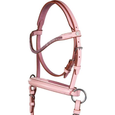 Testiera senza morso -Funny Horses2- cavalli legno: Mini shettland, rosa