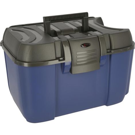 Putzbox Jumbo blau/schwarz mit herausnehmbaren Einsatz