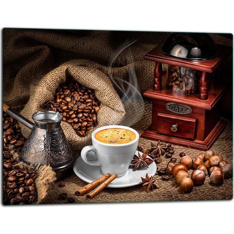 Planche à découper en verre 52x40 café (1/5)