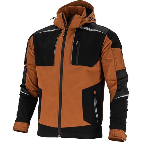 Sweat-shirt stretch marron et noir, taille XL, CE, Lahti (1/5)