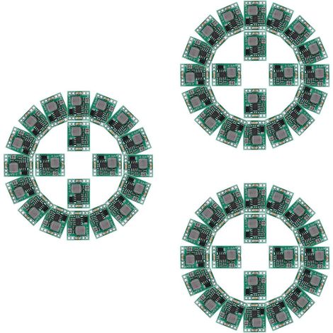 60 Pièces Séries Mini Mp1584en Dc-Dc Buck Converter Module de Puissance Réglable 24V à 12V 9V 5V 3V (1/5)