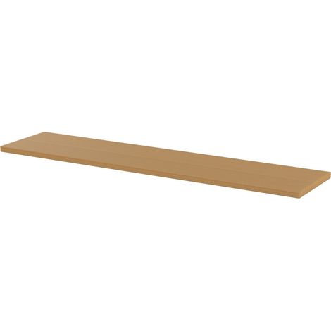 Piano di lavoro in legno SOGI ARR-TOP-L-L per arredo officina - per sistema modulare ARR-OFF - 2040x465x35 mm