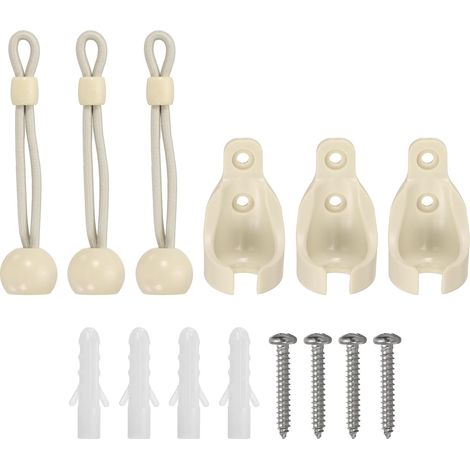Bardusch - 4 Set Kit De Cordons Élastiques pour Pièces De Remplacement pour Stores Enrouleurs,Supports Universels De Récepteurs Élastiques pour Stores Occultants (1/5)