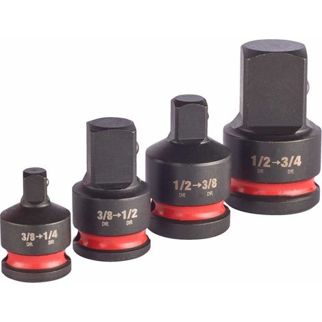 Milwaukee Shockwave Adapter 1/2 u. Set 4-tlg (1/2)