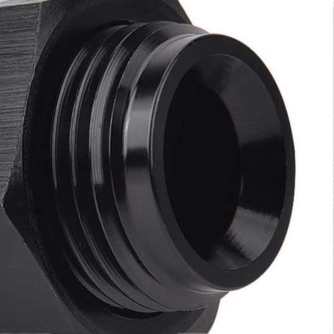 Adaptateur droit de carburant en aluminium 6AN vers 6AN pour traversée de cloison de cellule - Composants automobiles (1/5)