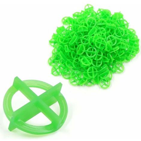 Kit de 100 piezas para nivelación de baldosas, clips de nivelación de baldosas, clips de nivelación de baldosas de plástico reutilizables para construcción, como paredes y suelos. (1/5)