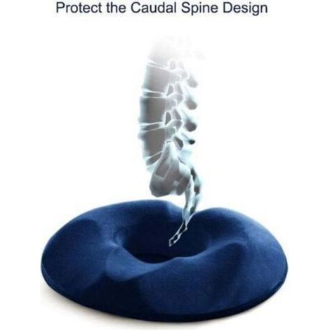 SNQ – Coussin coccyx orthopédique ergonomique en gel et mousse à mémoire de forme – Soulagement des douleurs – Housse en polyester anti-dérapante (1/3)