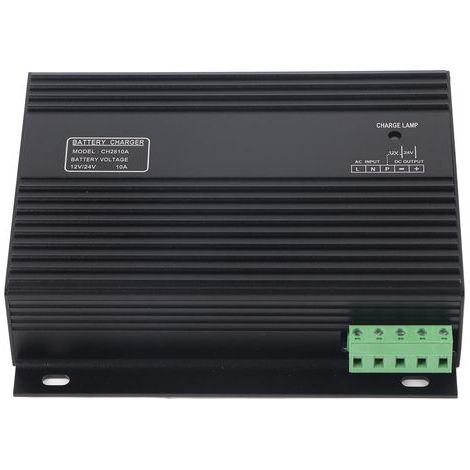 Saluaqui Chargeur de Batterie Intelligent pour Le Générateur - Chargeur de Batterie Genset 12V / 24V 10A avec compatibilité de Tension Large et Charge Efficace. (1/4)