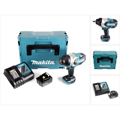 Avvitatore a impulsi a batteria Makita DTW 1002 RM1J 1/2" 18V 1000Nm brushless + 1x batteria ricaricabile 4.0Ah + caricabatterie + Makpac