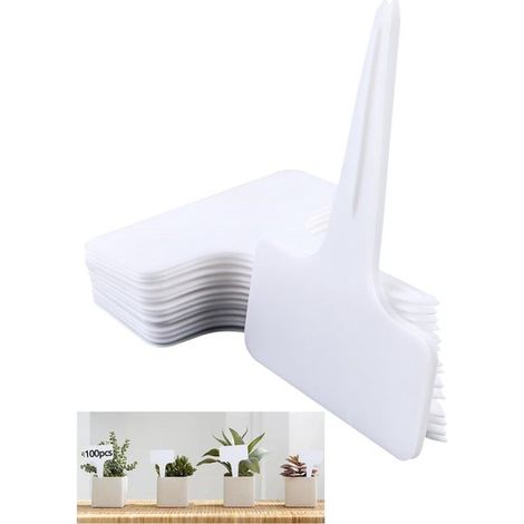 Embalaje con 100 Pflanzen-, Gemüse- y Gartenlabelten. Ideal para jardines, jardines abiertos o masías. (1/5)