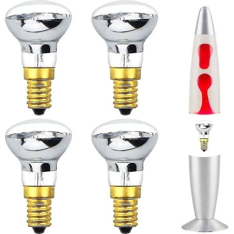 25W E14 R39 Warmweiße Lavalampe, Reflektor, Spot (4er-Pack)