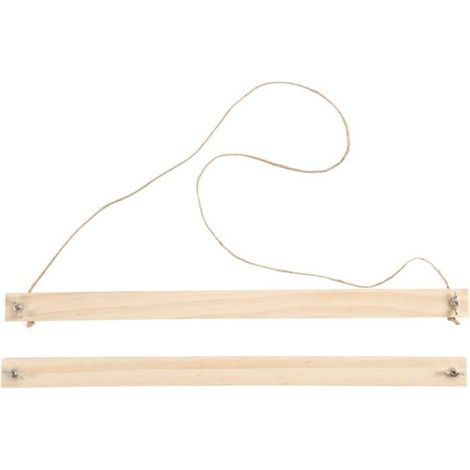 Porte-affiche en bois - A3 - Classique - Intemporel - Décoration murale - 2 supports