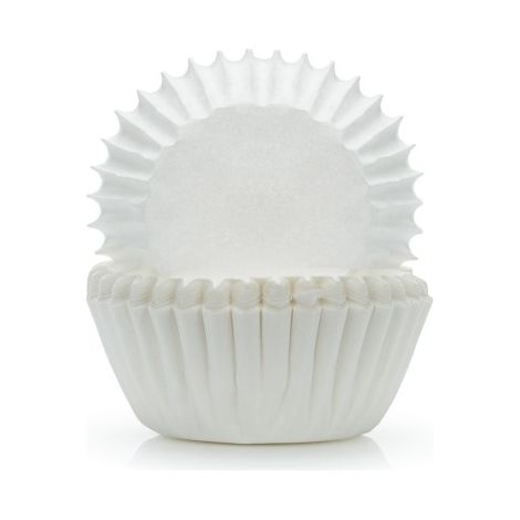 Caissettes à cupcakes en papier, 50 x 25 cm, blanches, lot de 200.