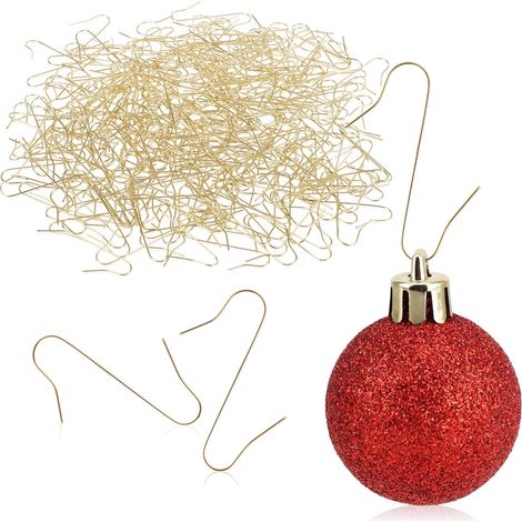 BRAVIX 300x Crochet pour décorations pour Arbres de Noël - Crochet Double pour décorations pour Arbres de Noël (1/5)