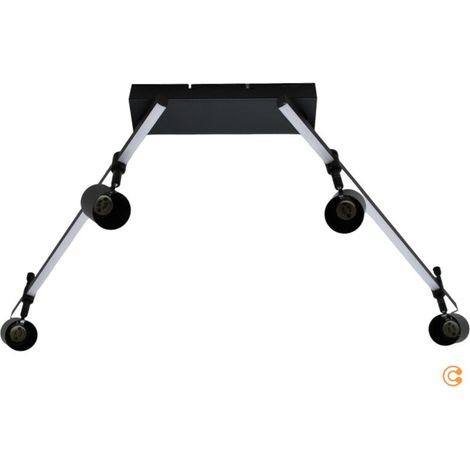 [NEUWERTIG] B-Ware Paul Neuhaus 6525-18 BARIK LED-Deckenleuchte LED GU10 28 W Schwarz Leuchte Lampe (1/2)
