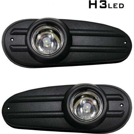 Neues Set zum direkten Austausch, Halogen mit Gitter und LED‑Lampen, Nebelscheinwerfer für Ford Transit 2000–2005