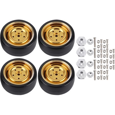 Stück 63-mm-Metallfelgen für RC-Cars, Driftreifen, Zubehör für WPL D12 Trucks (1/5)