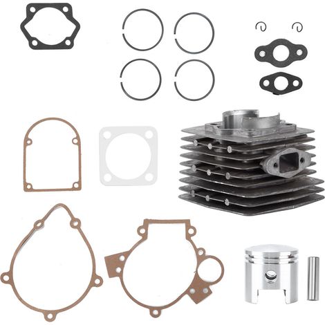 Kit cylindre moteur 47 mm, piston, joint, axe et segments pour vélo motorisé 80 cm3 (1/5)