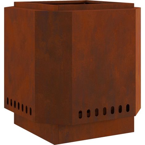 Maison Exclusive - Ciotola per fuoco senza fumi Ruggine Acciaio Corten (1/5)