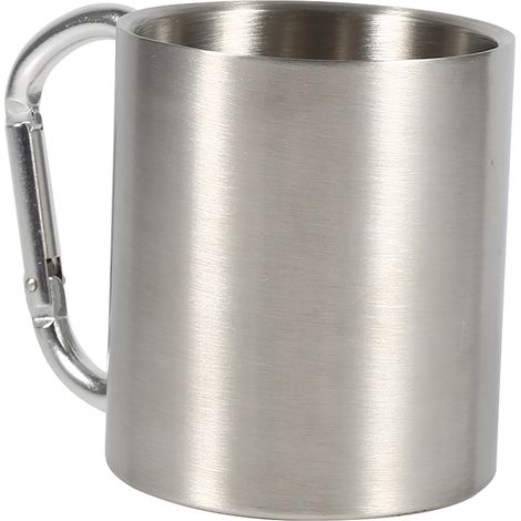 Mug portable en acier inoxydable pour les voyages, le camping, la randonnée et les sports de plein air (1/5)