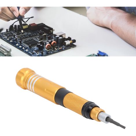 Heimwerker-Schraubendreher-Set, Kombination für die Reparatur von Mobiltelefonen und Laptops, Präzisionsschraubendreher-Werkzeuge und -Instrumente, Schraubendrehergriff + Schraubendreherbit, 6-in-1-Sc (1/5)