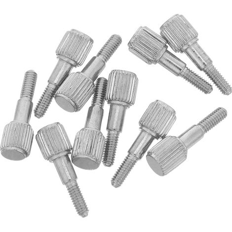 10 vis moletées M2,5 x 6 mm pour pied à coulisse - Vis de blocage - Boulons à tête plate en métal - Outil de mesure précis (1/5)