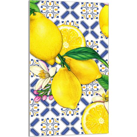 Planche à découper en verre 30x52 Citrons (1/5)