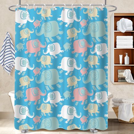 Rideau polyester pour douche 180x180 avec motif rideau étanche pour dans une salle de bain design (1/5)