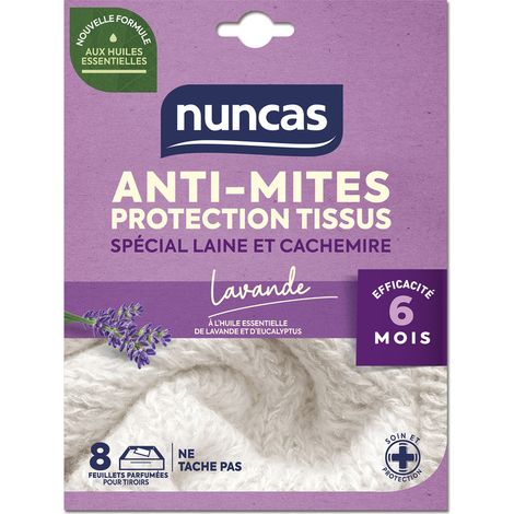 Anti-pulci Cassetti Protezione Tessuti 8 Fogli - Nuncas