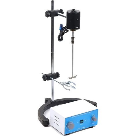 Laboratory Rührer, 3000 U/min maximale Geschwindigkeit, 60W Leistung, Silber (1/2)