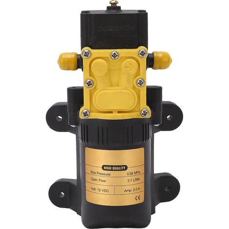 Pompe à diaphragme miniature 12V pour pulvérisateur haute pression, auto-amorçante, pompe à eau électrique 2-3A, usage jardin et nettoyage. (1/5)