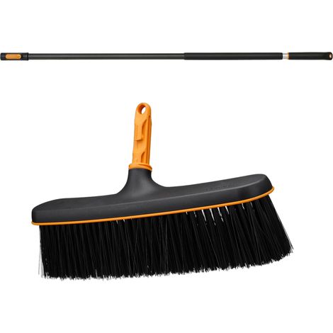 Tête de brosse large FISKARS ONECLICK 34 cm + manche 119-174 cm (1/5)