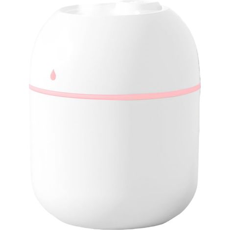 Humidificateur Mini - 220 Ml - Technologie Ultrasilencieuse 20 Db - Lampe Nuit Colorée - Pour Voiture Bureau Chambre À Coucher