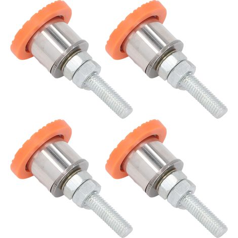 4PCS pieds de nivellement glissants plaques en caoutchouc antidérapantes tige filetée silencieux absorption chocs pour machine à découper (1/5)