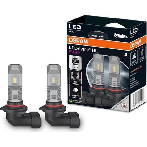 lampe led h10 pour feux de route et croisement osram ledriving hl easy, blanc froid 6000 k, plug & play, sans homologation ece (1/2)