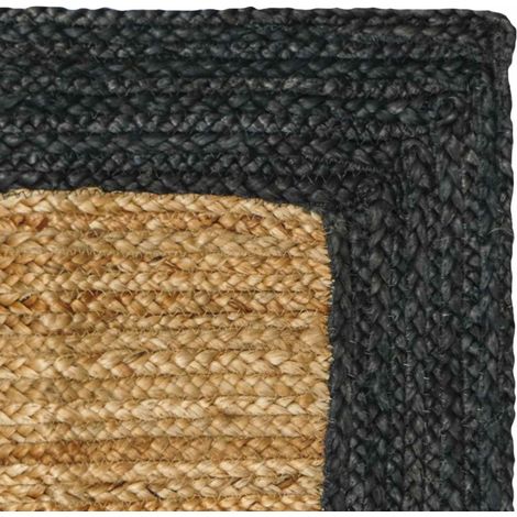 Maison Exclusive - Tapis de zone Gris foncé 160 x 230 cm Jute (1/5)