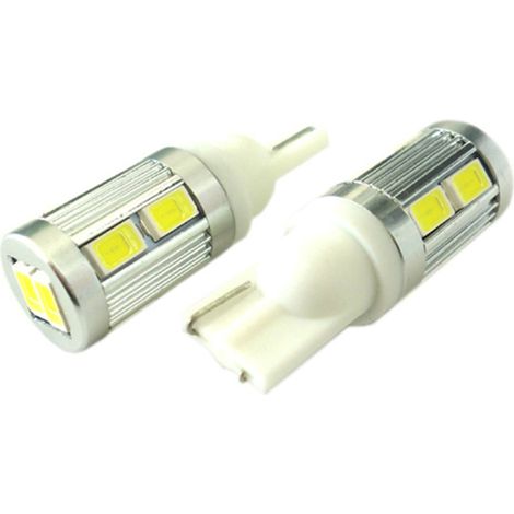 Lampada Led Canbus T10 W5W 12V T15 W16W 10 Smd 5730 No Errore No Polarita Luci Posizione Super Bianco e Potente (1/3)