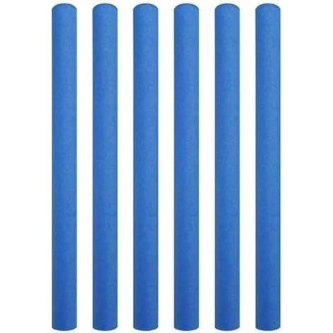 Housses de poteaux trampoline – 6 pièces rechange en mousse, rembourrage clôture mousse PE, manchons tube pour intérieur et extérieur, longueur 88 cm enfant adult Blue - (1/5)